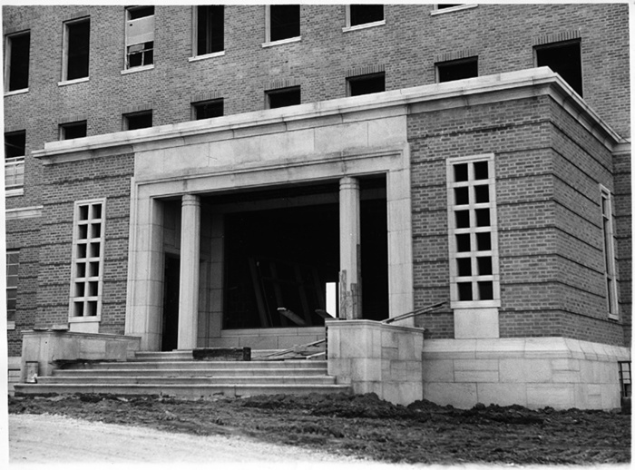 Historic photo from Thursday, September 26, 1946 - Entrance to the newly constructed Sunnybrook Hospital in Bridle Path
