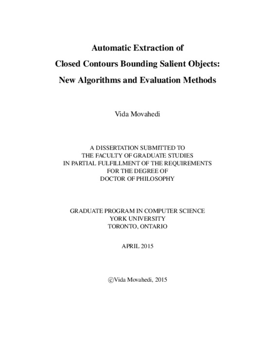 Automatic Extraction of Closed Contours Bounding Salient Objects