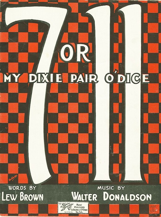 7 or 11 : My Dixie pair o'dice.